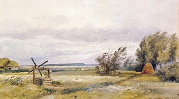 shmelevka día ventoso 1861 paisaje clásico Ivan Ivanovich Pinturas al óleo
